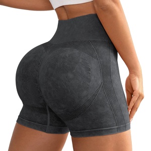 Nouveaux shorts de course pour femmes, vente en gros, compression, séchage rapide, doux, confortables, sans coutures, dos froncé - Product Image 1