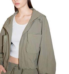 Chaqueta cortavientos de mujer de alta calidad, chaqueta cortavientos Anorak con cremallera de gran tamaño, chaqueta universitaria transpirable - Product Image 6