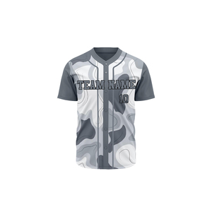 Camiseta de béisbol personalizada con nombre impreso OEM, camisetas de béisbol de tela de poliéster sublimadas, camisetas de softbol personalizadas en blanco. - Product Image 1