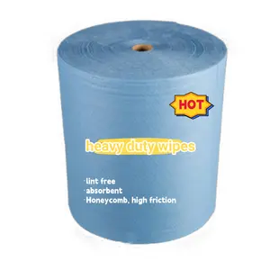 lint free wood pulp nonwoven filter cleaning cloth industrial paper industry wiper wiping roll wipes
