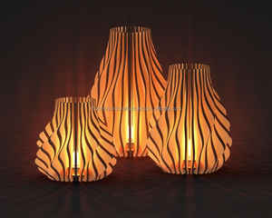 Support de lampe en T en bambou et bois écologique pour l'éclairage naturel de la maison, cadeau fait main et décoration d'exportation - Product Image 6
