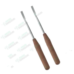 Os raspatoire de haute qualité courbé avec manche Tufnol 19cm 6mm par Hasni Surgical Fabriqué au Pakistan - Product Image 1