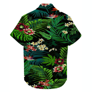 Wholesale Rate OEM Fashion Customizable Anti-Wrinkle Print Sublimations Designer Solid Pattern <b>Hawaiian</b> <b>Golf</b> <b>Shirts</b> for Beach - Product Image 6