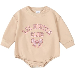 Survêtement bébé 100% coton, 160 g/m², tricoté, couleur unie, coloré, col rond, col en V imprimé, décontracté, fournisseur du Bangladesh. - Product Image 1