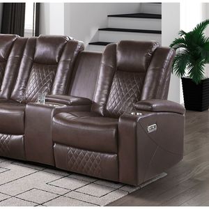 3 pezzi di lusso componibile componibile componibile per soggiorno Premium in ecopelle con rivestimento in peluche portabicchieri - Product Image 4