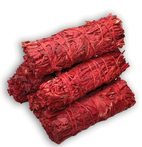 Bâtonnets de Sauge Blanche Dragon Blood Naturelle Faits Main (Cylindriques) du Gujarat pour Rituels Spirituels et Purification de la Maison - Product Image 6