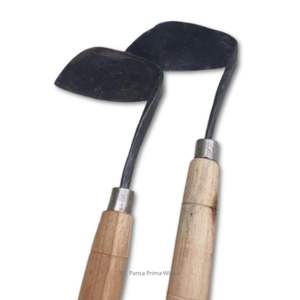 Mini-sarcloir de désherbage de haute qualité 13,5 cm en acier massif, outil manuel avec manche en bois pour l'élimination de l'herbe - Product Image 4