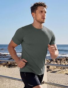 Seamless UV-Protection Mens Quick-Dry T-<b>Shirt</b> For Running With Muscle Support Fit - Product Image 2