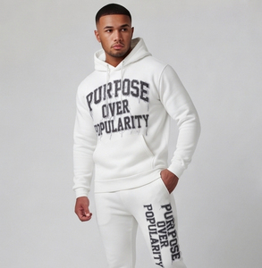 100% Polyester 220gsm Acid Wash Printed Breathable Eco-Friendly Men's Winter Tracksuit Jogger <b>Pants</b> Set High Quality Streetwear - Product Image 3