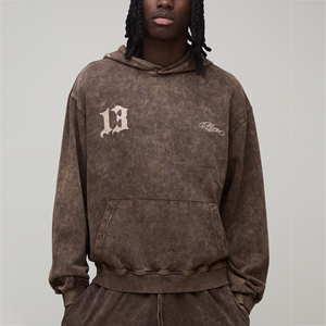 Sweat à capuche personnalisé pour homme avec impression graphique DTF, pull-over OEM streetwear, sweat-shirt à capuche décontracté à manches longues pour homme - Product Image 2