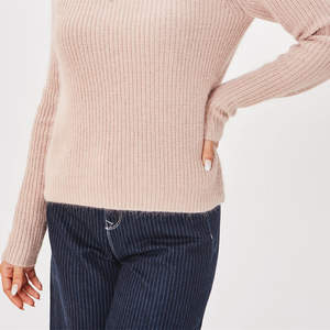 Suéteres de punto casuales para hombre, de lana sólida 100% algodón, con cuentas cosidas a mano. - Product Image 5