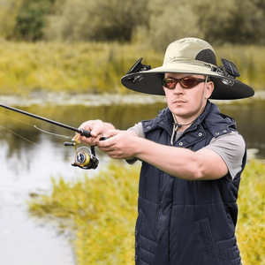 2025 nuovo cappello a doppio potere per ventilatore solare protezione solare cappello da pesca all'aperto con ventilatore ad energia solare - Product Image 2