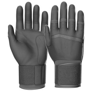 Gants de frappe de baseball pour adultes QASWA SPORTS, couleur personnalisée, ambidextres, fermeture VELCRO, respirants, séchage rapide, en cuir - Product Image 1