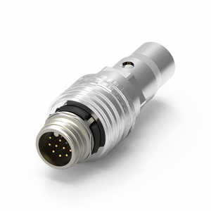 WP M12(M) 12PIN Empuje interior codificado en A moldeado con cable - Product Image 1