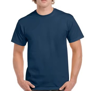 T-shirt en coton uni de qualité supérieure pour homme, col rond, vêtements décontractés avec tissu respirant pour la mode moderne - Product Image 6