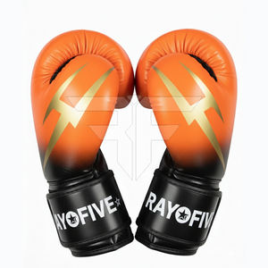 Gants de boxe pour hommes de style luxueux en cuir, respirants, fermeture à boucle et crochets, haute qualité, vente chaude, prix raisonnable - Product Image 3