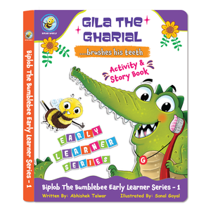 Libro de Cartón para Niños Pequeños de Biplob: Gila el Ghariyal se Cepilla los Dientes con Audio y Elementos de Rompecabezas - Product Image 3