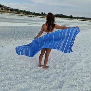 Turkish Beach <b>Towel</b> Sand Free Luxury Personalized Embroidery Custom <b>Bath</b> <b>Towels</b> <b>Sets</b> Bulk Sale Pestemal 100% Cotton Quick Dry - Product Image 6