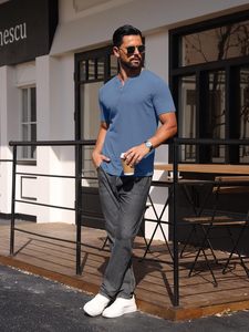 Camiseta Premium para Hombre, Estilo Hip Hop, Streetwear, con Dobladillo Extendido, Oversize, de Algodón, Informal, Urbana, de Moda, Fabricante de Ropa - Product Image 4