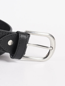 Ceintures de luxe en cuir véritable sur mesure pour hommes, ceintures habillées formelles de haute qualité avec boucle à ardillon en alliage, vente en gros OEM - Product Image 4
