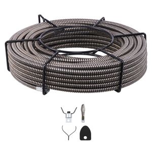 Cavo per Pulizia Fognature 50ft X 3/8" con Nucleo Solido per Pulizia Tubi - Product Image 1