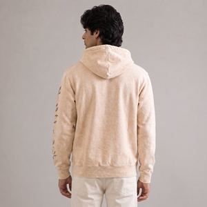 Soft Comfortable <b>Pullover</b> Sweatshirt Design Vintage Washed Fabric Detailed Embroidery <b>Men</b> Distressed Embroidery Hoodies - Product Image 2