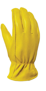 Water Colour Yellow Anti-static Durable Tear-Resistant Safety <b>Gloves</b> Comfortable Fit Customizable Cowhide Leather for <b>Drivers</b> - Product Image 3