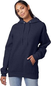 Sudadera con Capucha Azul Marino para Hombre, Corte Regular, 100% Algodón, Felpa, Informal, con Bolsillo Delantero, Impermeable, Ecológica, para Invierno - Product Image 3