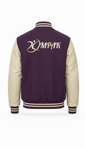 Manches en cuir style américain esthétique, lettres en chenille, vêtements professionnels pour l'université, vente en gros - Product Image 6