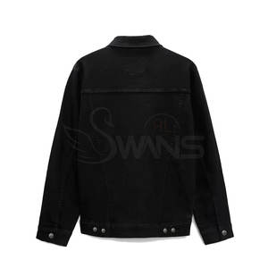 Chaqueta de Mezclilla para Hombre, Invierno, 100% Algodón, Calidad Premium, Informal, Transpirable, Servicio OEM con Logotipo Frontal para Adultos, Nueva Llegada - Product Image 2