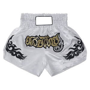 Shorts de sport personnalisés pour hommes et femmes, maillot d'entraînement de boxe, pantalon de fitness Muay Thai, combinaison de combat confortable MMA - Product Image 4