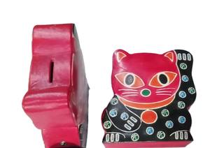 Cartera de Cuero Hecha a Mano con Forma de Animal y Patrón Cuadrado, Temática Artificial, Souvenir de Delhi, Modelo Lowellcraft - Product Image 3