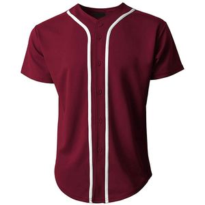 Professional Plus Size Baseball Jersey Custom Design Breathable Quick Dry Polyester Baseball Jersey Team Uniform Wholesale - Product Image 6