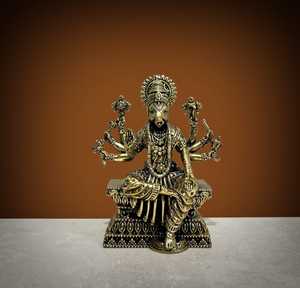 Statue artisanale en laiton de la déesse Varahi, idole hindoue, décoration religieuse pour la maison et le temple - Product Image 3