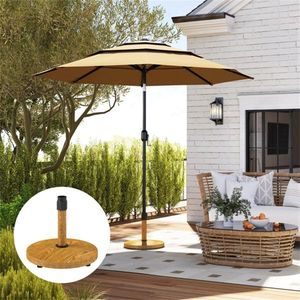 Ombrellone da Giardino Quadrato con Base in Acciaio Inox e Ferro per Patio, Ristorante, Hotel, Spiaggia - Consigliato per la Pioggia - Product Image 3