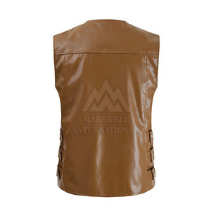 Nuevo Chaleco de Cuero Genuino para Hombre, Chaleco de Cuero Hecho a Medida de Buena Calidad para Hombre - Product Image 2