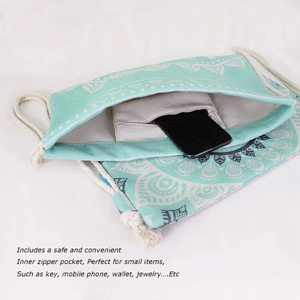 2026 Sublimated <b>Drawstring</b> <b>Backpack</b> String Bag Casual Outdoor Sports Gym Beach Daypack Draw String Bags - Product Image 3