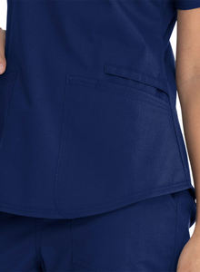 Short Sleeve Hospital <b>Scrub</b> Premium Women's Essentials Stretch V-Neck <b>Scrub</b> Comfortable Hospital Uniforms with Knitted Fabric - Product Image 6