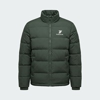 Nouvelle veste d'hiver matelassée élégante unisexe - Conception personnalisée respirante à col montant surdimensionné, broderie sur toile, imperméable à l'avant