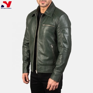 Chaqueta de Cuero 100% para hombre, superventas, de alta calidad, precio bajo, hecha a medida con etiqueta privada, precio barato - Product Image 2