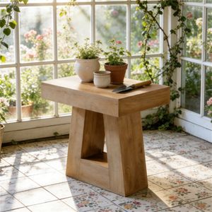 Modern Trapezoidal Base <b>Side</b> <b>Table</b> Contemporary Nightstand or <b>Sofa</b> <b>Table</b> with Stylish Tea <b>Table</b> Design - Product Image 3