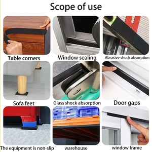 Cinta de espuma <span class=keywords><strong>EVA</strong></span> de un solo lado gruesa superadhesiva negra <span class=keywords><strong>goma</strong></span> automotriz a prueba de golpes aislamiento acústico sellador pegamento de esponja - Product Image 4