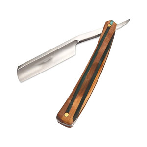 Straight <b>Razor</b> Shave Ready Japanese Steel Straight <b>Razors</b> For <b>Men</b> With Sandalwood Scale Protective Case Included For Ultra Close - Product Image 1