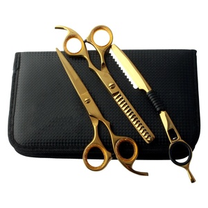 <b>Left</b> <b>Handed</b> Professional Barber <b>Scissors</b> Set Stainless Steel 440C Hair Cutting Thinning Shear Kit - Product Image 6