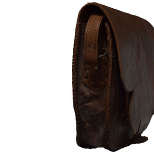 Elegante bolso de piel de becerro marrón de primera calidad con cierre de cremallera Accesorio de viaje con múltiples compartimentos de la tienda Biyadina - Product Image 2