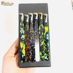 แหนบต่อขนตา Bellus International Wholesale แบบ 90 องศา ปลายเรียบ จับถนัดมือ สีเคลือบ สแตนเลสสตีล - Product Image 6