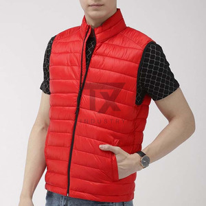 Winter Puffer Sleeveless Jacket Waistcoat Keep <b>Warm</b> Custom Double Sided Cotton Men's Vests & Waistcoats - Product Image 2