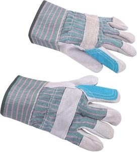 OEM de alta calidad de la construcción de encargo de doble palma guantes de cuero XL de vaca Split de cuero Anti-Corte Anti-Impacto de protección de trabajo duro - Product Image 1