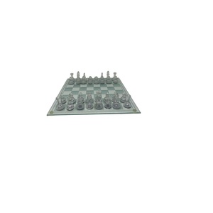 Juego de Ajedrez Acrílico Transparente Esmerilado Personalizado al por Mayor, Elegante Juego de Mesa de Cristal, Artesanía de Lujo para Mesa, Regalo Decorativo, Ajedrez Acrílico - Product Image 3