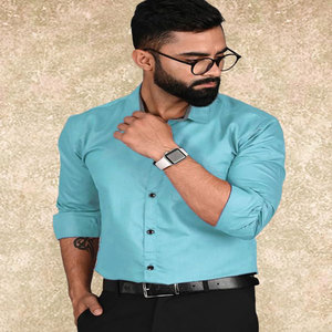OEM personalizado verano nueva moda Casual Popular Simple suelta completa camisa de manga larga de los hombres al por mayor - Product Image 1